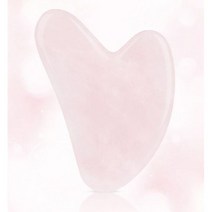 프롬아떼 괄사도구 로즈쿼츠 괄사 경락 마사지 페이스롤러, 1개, R5-7_하트