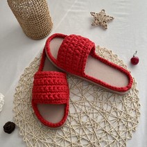 도두리 DIY 손뜨개 코바늘 뜨개질 실내화 취미 만들기 키트 패키지 뜨기 - 동영상제공, 다크그레이, 270mm