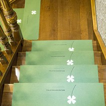 미끄럼방지 야광 논슬립 계단매트 (가로 55cm 70cm), 야광매트55cm_베이지