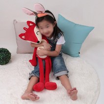 여우 애착인형 아이 애착인형 모찌 바디필로우 슬리핑 인형, 파이어레드100cm