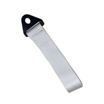 자동차견인고리 하트견인고리 견인로프 줄 후크 악세사리 스트랩 인테리어 차량용 25cm 고강도 나일론 트레일러 레이싱 카 유니버설 아이 범퍼 트레일러 액세서리, 회색