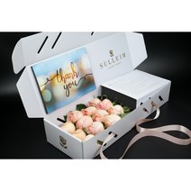 설레임플라워 로즈박스 땡큐 포토박스 생화 장미 꽃다발 생일 결혼기념일 임신 꽃배달