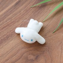 일본 캐릭터 수저 젓가락 받침대, 귀가 긴 계피 개, 1개