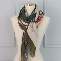 앙상블 썬셋 빅사이즈 면나염 스카프