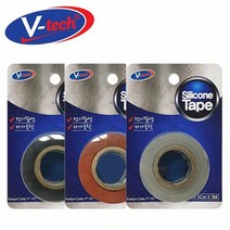 TCcV텍 절연 자가융착 실리콘테이프 3m 보호 박스 스티로폼 부착제 제작 테프론 포장 OPP, 회색