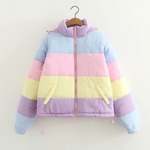 코듀로이 패딩 숏패딩 점퍼 flectit 파스텔 자켓 두꺼운 따뜻한 파카 코트 여성 겨울 하라주쿠 aethetic girl outifts lazy of