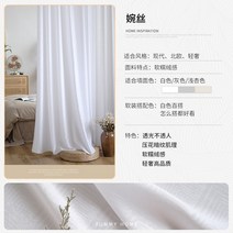 창문의 커튼이 비치지 않는 벨벳 커튼 신형 거실 유리창