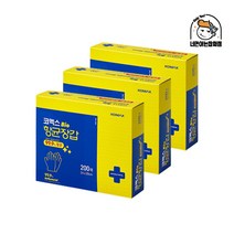 코멕스 바이오 항균 일회용 비닐 위생장갑 200매 x 3개, 단품