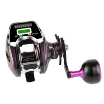 소형전동릴 fishing reel 전자 낚시 릴 액세서리 pesca mar 6.3:18.0:1 baitcasting usb 태양열 충전 비율 방수 moulinet peche, 오른손, B, B