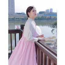 개량한복 궁중예복 전통 개량 프린트 한복 여조선족 민족풍 무용복 공연 사진 의상