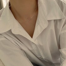 앳모먼츠 atmoments 925실버 실크 스네이크체인 목걸이