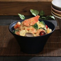국산 도자기 면기 라면 잔치국수 그릇 대형 세라믹 핸드메이드 수공예, 다크코발트