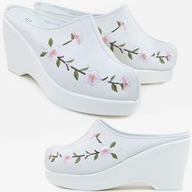 뮤즈몰 5.5cm 8cm통굽 여성 한복슬리퍼 꽃신