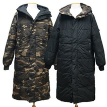 롱패딩 경비복 양면 작업복 근무복 방한복 파카 WJ302, WJ302 롱패딩105