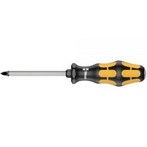 Wera 크래프트폼 플러스 VDE 절연 스크루드라이버, Pozidriv PZ 2 Head 4 Blade, 1개