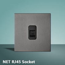 융스위치 iot스위치 IOT스위치 융콘센트 Avoir 그레이 토글 스위치 전기 소켓 EU 프랑스어 표준 플러그 어, 07 RJ45