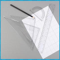 삼각자 직각자 각도기 일반자 4P 자 세트 신학기 준비물, 상세페이지 참조, 상세페이지 참조