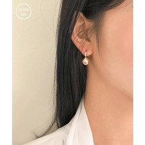 [제이블링] 은볼 로즈골드 귀걸이