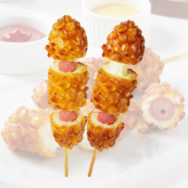 핫도그 5개입 모짜렐라 치즈 핫도그 모짜 옥수수 핫도그 콘 치즈 소세지 핫도그 냉동 핫도그, 콘치즈 핫도그 1봉지(5개입)