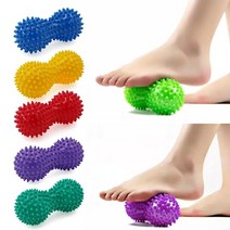 토닝볼 메디신 땅콩 웨이트 볼 pvc 요가 용품 가시 운동 마사지 핸드 요가 피트니스, 푸른