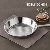 에델코첸 바닥3중 IH 스텐엠보팬 24cm, 지름24cmx높이5.5cm, 1개