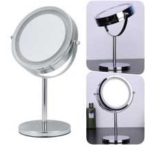 360 각도 조절 led 확대 화장 거울 미러 탁상 스탠드 책상 메이크업 조명 화장대 양면 라이트 심플 모던 데스크 회사 직장 사무실 뷰티 얼굴 관리 거치 진열 인체리어 미용 용품