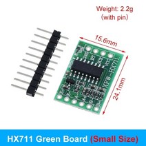 디지털제어모듈 로드 셀 1kg 5kg 10kg 20kg hx711 ad module weight sensor 전자 저울 알루미늄 합금 무게 압력 센서 arduino, hx711 그린