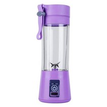 레몬착즙기 업소용 과일 오렌지 착즙기 녹즙기 원액기 스퀴저 380ml 핸드 헬드 usb 과즙 기 병 휴대용 usb 전기 감귤류 레몬 과즙 짜는기구 블렌더 압착기 주스 기계, 자주색