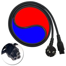 국산 노트북 전원 3구 크로바 케이블 220V 전선 1M, 기본상품, 1개