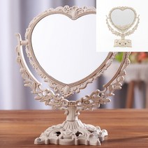 탁상거울 21X25CM 앤틱거울 탁상용거울 사각거울 이동식거울 벽부착거울 벽에붙이는거울 화장실용품 가벼운거울 큰거울