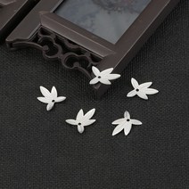 10pcs 선조 꽃 잎 포장 스크랩북에 대 한 금속 매력 DIY 쥬얼리 공예 랩 귀 액세서리, 10 11x15mm Silver 20pcs