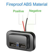 듀얼 USB 자동차 충전기 충전 어댑터 4.8A 3.1A 12V/24V Usb 전원 캠핑 트럭 보트 모터홈 P5J5