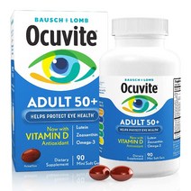 Bausch Lomb Ocuvite Lutein 바슈 롬 오큐바이트 어덜트50+ 루테인 제아잔틴 오메가3 90소프트젤