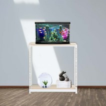 어항용품 철제축양장 선반 2단 600 x 300 x 600, 블랙