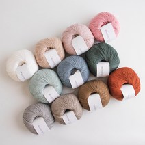 야나 [니팅포올리브] 코튼 메리노(Cotton Merino)뜨개실 뜨개질실 털실 스웨터만들기 대바늘 대바늘뜨개 니팅포올리브, 코랄