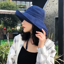YULsB 데일리 버킷햇 넓은 챙모자 햇빛 가리개 얼굴 가리는 자외선 차단 벙거지 모자