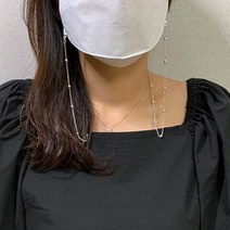 [KT알파쇼핑]구슬 마스크스트랩 비즈 마스크줄 마스크끈, 16K골드_W7559FB