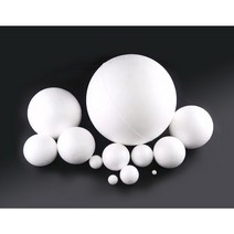 스티로폼공 스티로폼볼 구 알갱이 백구 우드락볼 10mm~200mm, 40mm, 3개