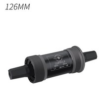 자전거 68mm 하단 브래킷 110.5113120122.5124126mm 사각 구멍 탄소강 샤프트 산악 도로 사이클링, 126mm