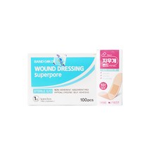 밴드골드 슈퍼포아 소형 1호(5x7cm) 100매입 병원용 대용량 멸균형 드레싱밴드 붕대 반창고 통기성우수, 슈퍼포아 1호 흰색 1박스   지우개밴드 1개