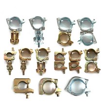 10개세트 파이프 단클램프 아시바 크램프 고정 조인트 회전, 고정클램프 60*48mm - 10개