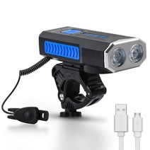 WEST BIKING 램프 경적 장비를 타고 대전 360도 회전 브래킷 USB 루멘 자전거 라이트 고, 푸른