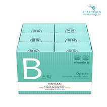 파마젠 비타비스틱 어린이 청소년 비타민B 영양제, 30포, 6박스, 45g