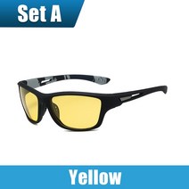 고글 망 안경 UV 보호 스포츠 남성용 야외 방풍 모래 자전거 선글라스 남자, [07] Set A Yellow
