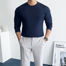 데일트 남자 빅사이즈 링클프리 스판 헬스 운동용 머슬핏 긴팔티