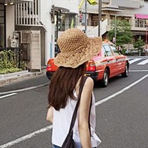 와플 버킷햇/왕골모자/파나마/라피아 와이어