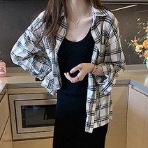 봄긴팔 체크 셔츠 오피스 데일리 코디 캐주얼 남방