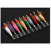 야마시타 AJ컬러 토토슷테 애기 수평에기 고추장 네츄럴 축광 쭈꾸미 갑오징어 문어 채비, (03), 1개