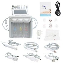 6 in 1 하이드로 산소 소형 버블 페이셜 머신 스킨 클렌징 뷰티 기기 RF 리프팅 블랙헤드 리무버 아쿠아 페이셜 기기, 6 in 1_EU