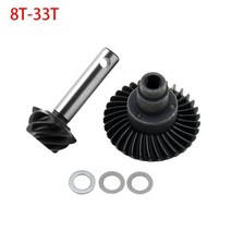 AR44 헤비 듀티 베벨 헬리컬 오버 드라이브 기어 24/8T 27/8T 30/8T 33/8T 1/10 RC 크롤러 II III 90046 AXI0304 AR45 Capra 액슬, 8T-33T